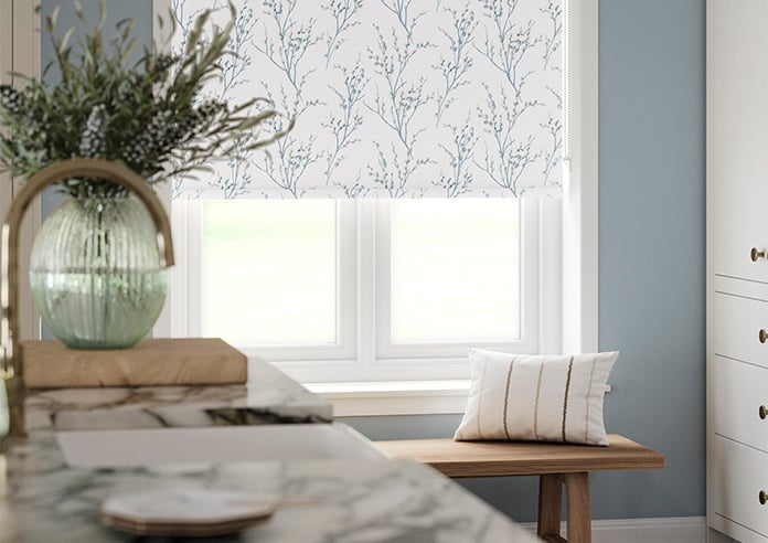 Laura Ashley Pussy Willow, Off White/Seaspray - Twist&Fit Roller Blind - Image 5